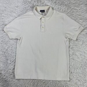 Patagonia Shirt Mens Extra Small White Polo Organic Cotton Golf Tennis Casual XS